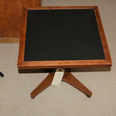 Leather topped side tables