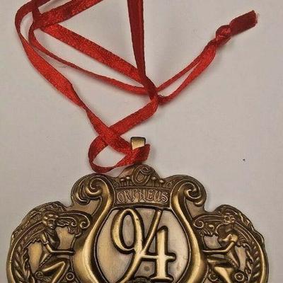 WL3022 https://www.ebay.com/itm/114314458152 WL3022 BRONZE USED VINTAGE 1994 KREWE OF ORPHEUS KREWE FAVOR WITH RED RIBBON  Auction...
