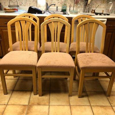 LAN9933 https://www.ebay.com/itm/124268193318 LAN9933:  6 Blond Wood Dinning Room Chairs Local Pickup Auction  Starts After 6PM 07/22/2020 