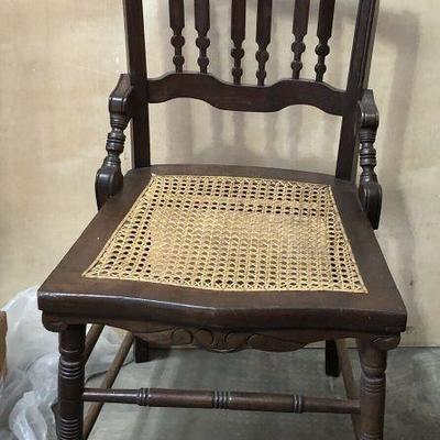 https://www.ebay.com/itm/124268664088 WL7064: Antique Cane Sit Wood Chair Local Pickup Auction  Starts After 6PM 07/22/2020 