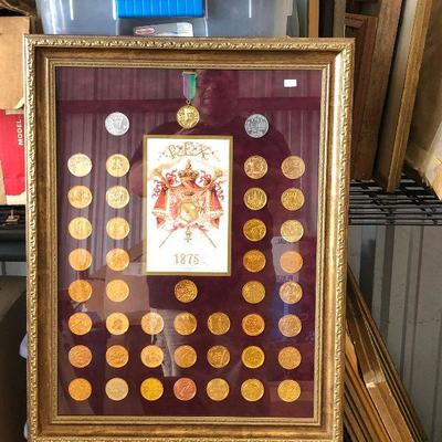 WL6009 https://www.ebay.com/itm/114315377371 WL6009: Rex 42 Years of Doubloons by Michael Hunt Framed Art Local Pickup Buy-It_Now  $300.00 