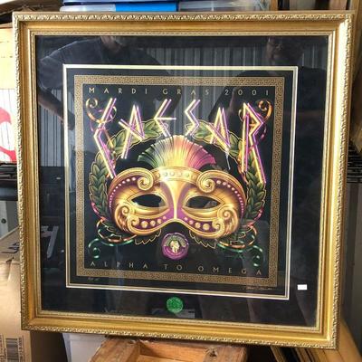 WL7060 https://www.ebay.com/itm/124268106850 WL7060: Caesar 2001 New Orleans Mardi Gras Poster Signed Artist Proof Local Pickup...