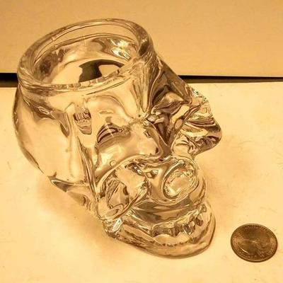https://www.ebay.com/itm/114317742425	WL3065 USED VINTAGE CRYSTAL GLASS SKULL CANDLE HOLDER $10.00 WEIGHT 2LBS 4 OZ WL3 BOX 6	Buy-It_Now...