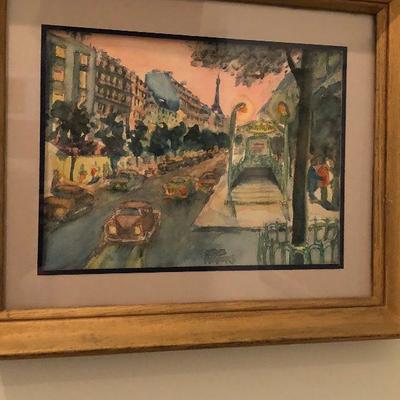 PR2083 https://www.ebay.com/itm/124267563851 Pr2083: Gene Meyers Original Watercolor Artwork Framed Local Pickup  Auction  Starts After...
