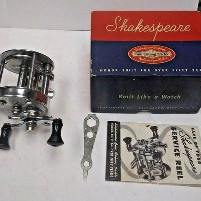 https://www.ebay.com/itm/124271128285	PR3012 USED VINTAGE SHAKSPEARE SERVICE 1944 REEL 	Auction
