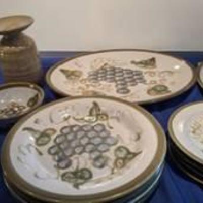 12 pieces of Louisville stoneware company