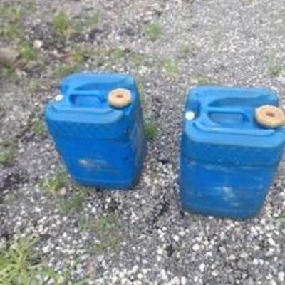 2 blue containers