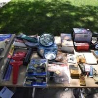 Lot of Automotive Supplies, Battery Charger, Gaskets, Mirrors, & More