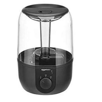 AmazonBasics Humidifier with Night Light and Aroma Diffuser - 4-Liter, Black