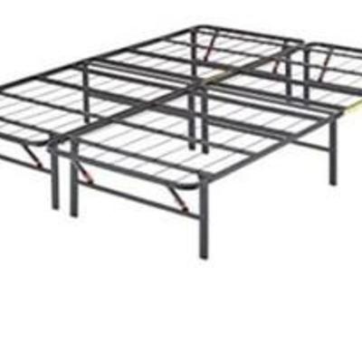 AmazonBasics Foldable, 14 Metal Platform Bed Frame with Tool-Free Assembly, No Box Spring Needed - Full