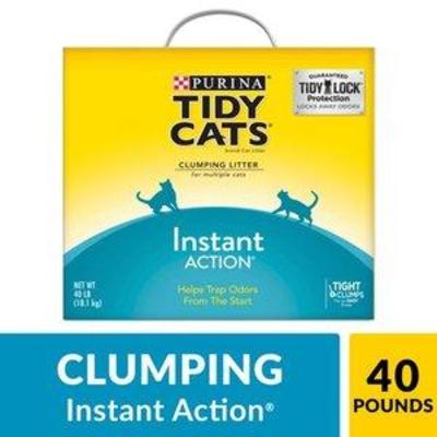 GOLDEN CAT COMPANY 702044 Tidy Cats Multiple Cat Immediate Odor Control Scoop Box, 40-Pound