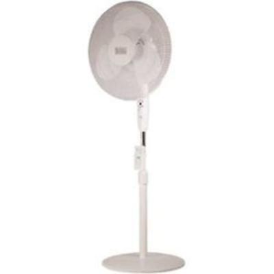 Black & Decker, White 16 Stand Fan with Remote