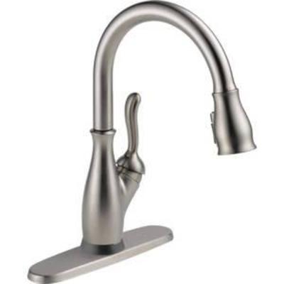 Delta Faucet Leland Single-Handle Touch Kitchen Sink Faucet with Pull Down Sprayer, Touch2O and ShieldSpray Technology, Magnetic Docking...