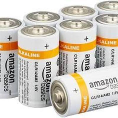 AmazonBasics D Cell 1.5 Volt Everyday Alkaline Batteries - Pack of 24