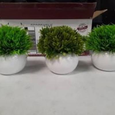 ELYSIANZE Farmhouse Plants with Pots  Mini Artificial Plants for Decoration