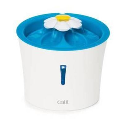 Catit LED Flower Water Fountain, Blue