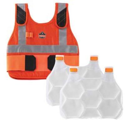 Cooling Vest with 2 Ice Packs, Flame Resistant