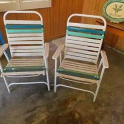 Two Folding Lawn Chairs