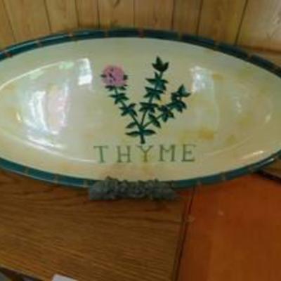 Display Plate Of Thyme