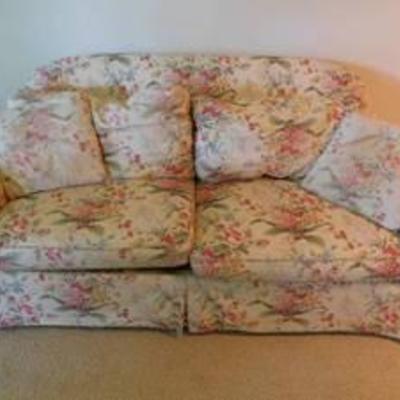 Laura Ashley Designed 2-Seat Cushion Sofa