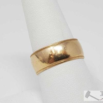 102	
14k Gold Band, 5.54g
Weighs Approx 5.54g, Size Approx 9 1/2
