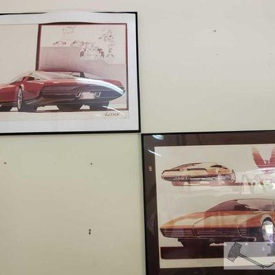 832	

2 Holden Framed Posters
measures approx 24