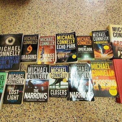 826	

16 Michael Connelly Books
Titles include The Overlook, The Crossing, Lost Light, The Late Show. City of Bones and More
