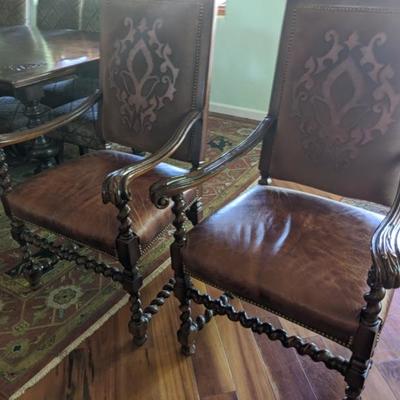 SOLD!! 2 leather/wood heavy duty chairs
excellent condition
$150