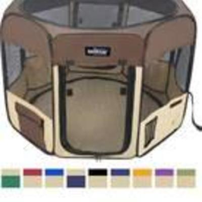Elitefield 2-door Soft Pet Playpen, Exercise Pen, Multiple Sizes And Colors For