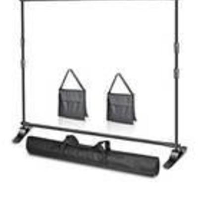 Emart 10 x 8ft (W X H) Photo Backdrop Banner Stand - Adjustable Telescopic Tube Trade Show Display Stand, Step and Repeat Frame Stand for...