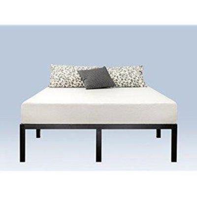 Zinus 14 Inch Classic Metal Platform Bed Frame with Steel Slat Support  Mattress Foundation, Queen (not fully inspected out of box)