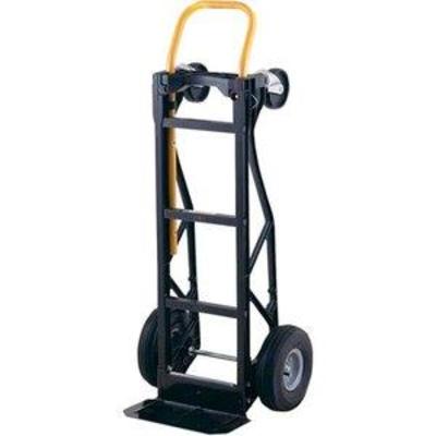 Harper Trucks 700 lb Capacity Glass Filled Nylon Convertible Hand Truck and Dolly with 10 Pneumatic Wheels