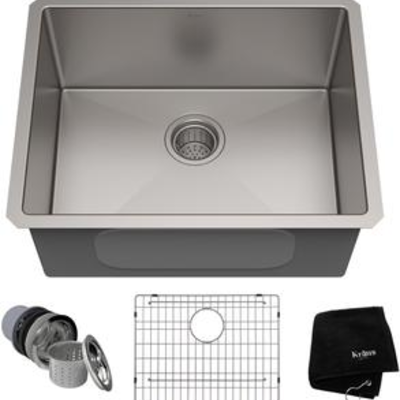 #Kraus Standart PRO Series 23 Inch Undermount Single Bowl Kitchen Sink, KHU10123