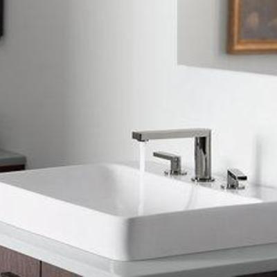 KOHLER Vox White Above Counter Rectangular Bathroom Sink with Overflow (Drain Included)