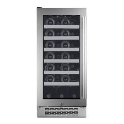 Avallon AWC151SZLH Stainless Steel 15 Wide 27-Bottle Capacity Single Zone Wine Cooler