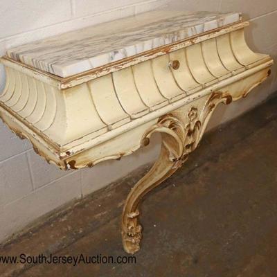 Lot: 683 - Semi antique Italian marble top 1 drawer console

Semi antique Italian marble top 1 drawer console
