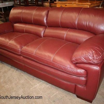 Lot: 676 - NEW La-Z-Boy Furniture double stitched QUALITY

NEW La-Z-Boy Furniture double stitched QUALITY leather oversized sofa in the...