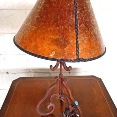 Lot: 452 - Iron base Arts and Craft style lamp made in Mexico

Iron base Arts and Craft style lamp made in Mexico
