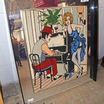 Lot: 694 - Mid Century needle point artwork in mirrored

Mid Century needle point artwork in mirrored Lucite frame
