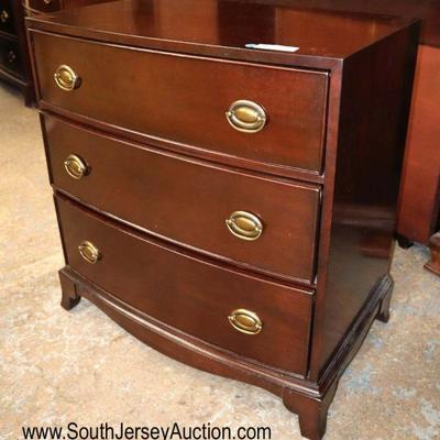 Lot: 642 - Ralph Lauren burl mahogany 3 drawer oversized bed

Ralph Lauren burl mahogany 3 drawer oversized bed side stand with power...