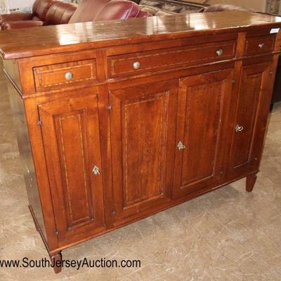 Lot: 713 - QUALITY SOLID Mahogany antique style country

QUALITY SOLID Mahogany antique style country Italian 3 drawer 4 door inlaid...