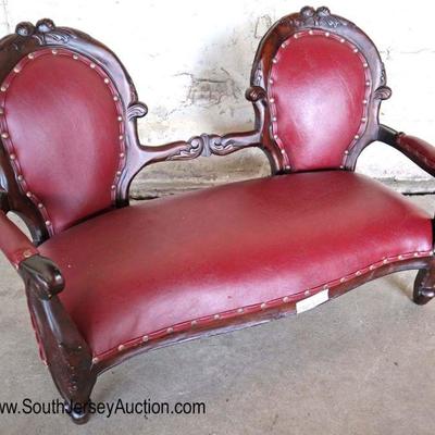 Lot: 482 - Child or doll size reproduction solid mahogany

Child or doll size reproduction solid mahogany Victorian settee

