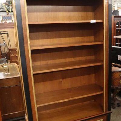 Lot: 584 - QUALITY Solid mahogany Edwardian style open face

QUALITY Solid mahogany Edwardian style open face bookcase with 1 drawer made...