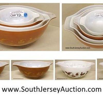 Lot: 528 - Group of 4 vintage nest of bowls by Pyrex

Group of 4 vintage nest of bowls by Pyrex
