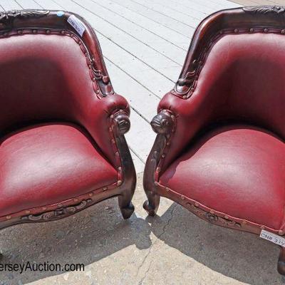 Lot: 484 - Child or doll size pair of reproduction Victorian

Child or doll size pair of reproduction Victorian solid mahogany chairs
