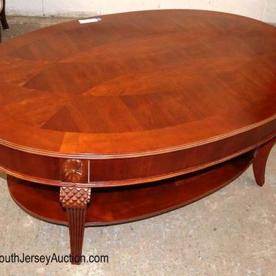 Lot: 690 - Like new mahogany carved coffee table with 1

Like new mahogany carved coffee table with 1 drawer
