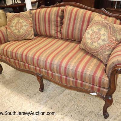Lot: 651 - Thomasville Furniture country French style

Thomasville Furniture country French style Traditional loveseat with decorative...