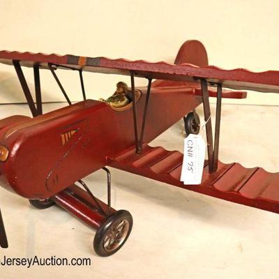 Lot: 603 - Wooden model decorative biplane

Wooden model decorative biplane

