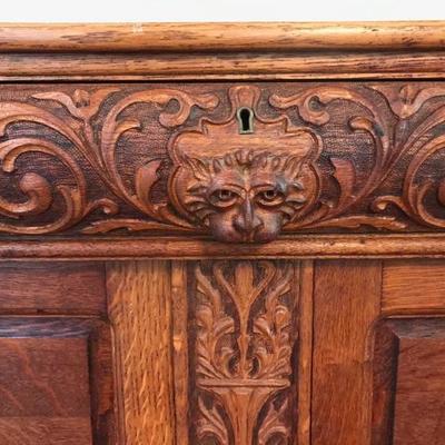 Victorian tiger oak sideboard $1,700
54 X 25 X 66 1/2