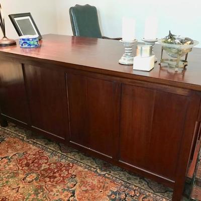 Mahogany executive's desk $495
73 X 35 X 31